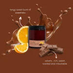 Premium Choco, Orange Truffle Scented Glass Jar Candle – 100% Vegan | Ekayaa Enterprise - Image 3