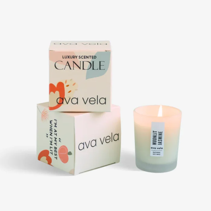 Premium Moonlit Jasmine Scented Jar Candle – 100% Vegan | Ekayaa Enterprise - Image 1