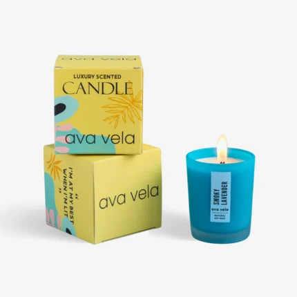 Premium Lavender Scented Jar Candle – 100% Vegan | Ekayaa Enterprise